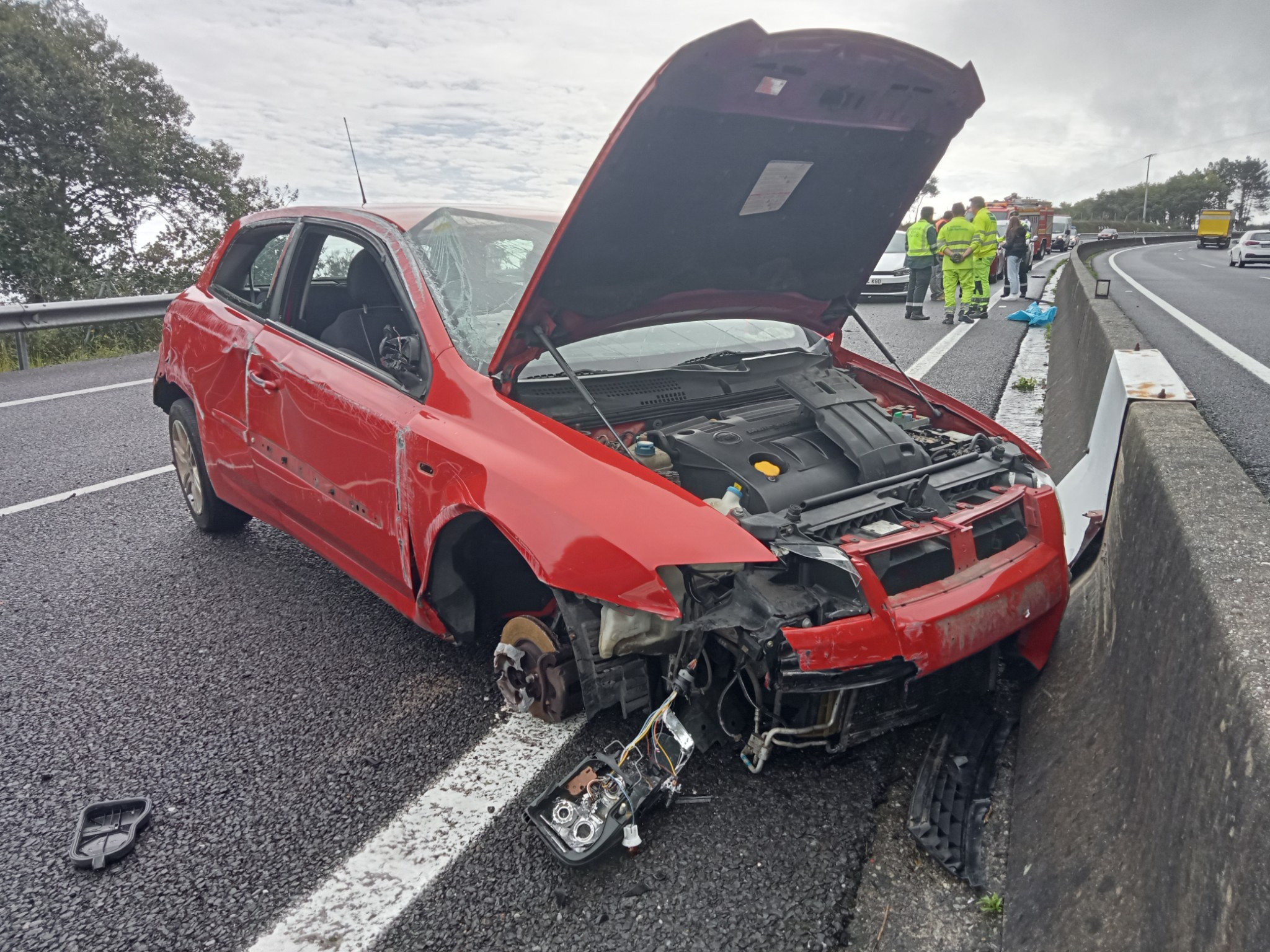 Herida Una Conductora En Un Accidente En La Autov A Do Barbanza A La