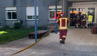Así fue el simulacro de incendios en el Centro de Educación Especial de Vilagarcía