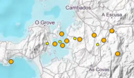 Un total de 11 pequeños terremotos sacudieron O Salnés en el último mes