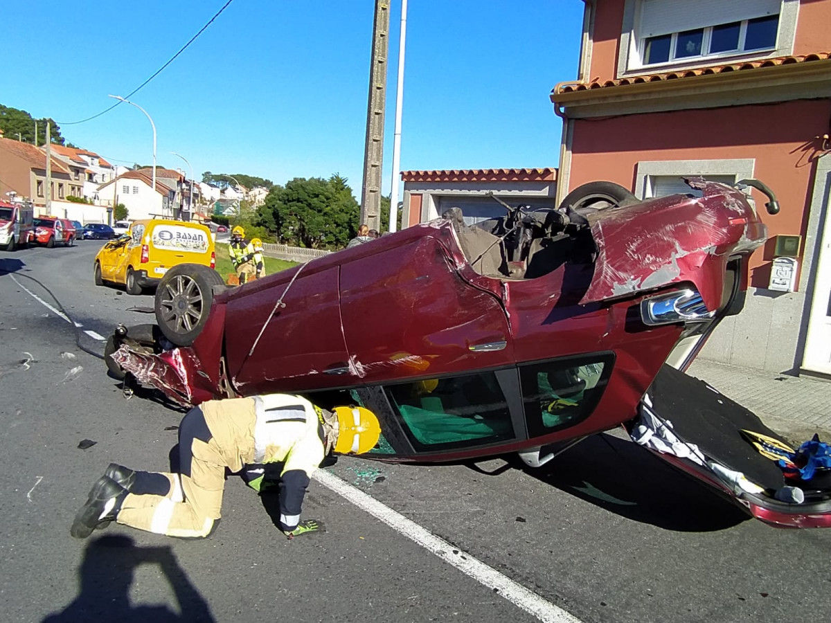 Accidente en A Ameixida