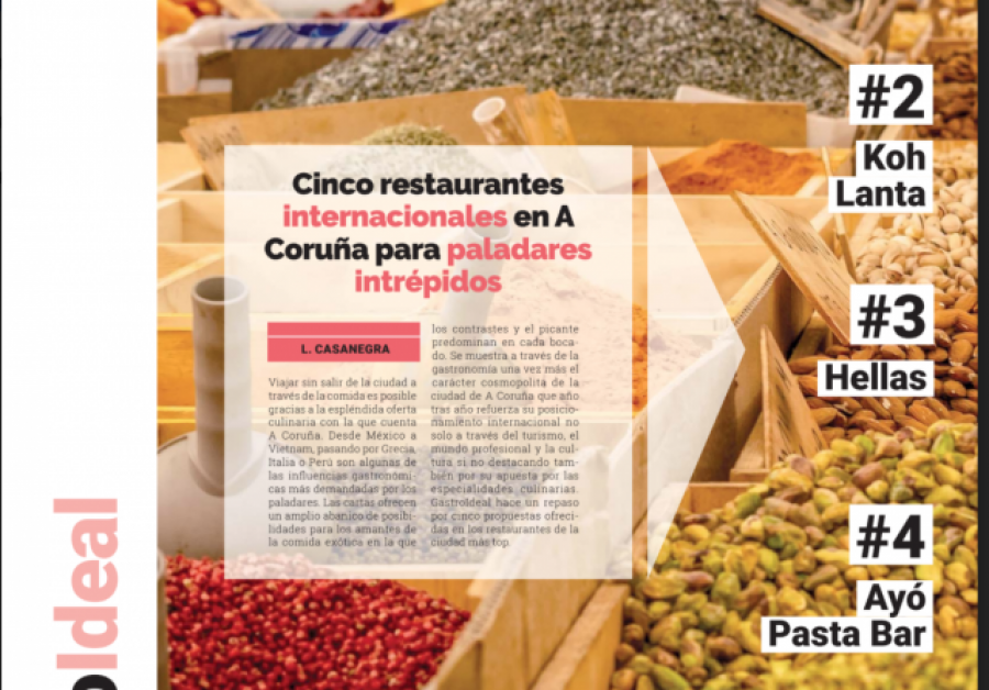 Restaurantes internacionales y Osteria Peroni: consulta el especial Gastroideal de la edición en papel del domingo