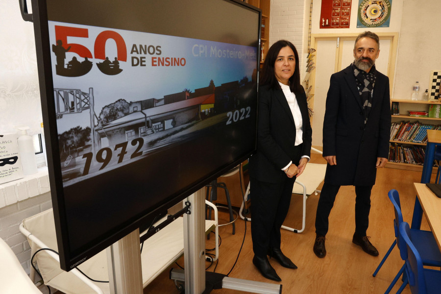 El colegio de O Mosteiro cumple medio siglo y reunirá en un festivo a antiguos y actuales alumnos