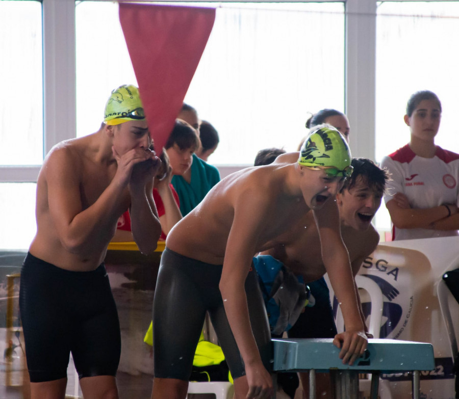 El Natación Vilagarcía logra cinco nuevos récords