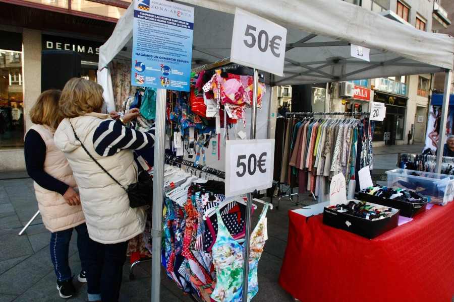 El comercio local de Vilagarcía saca su oferta a la calle