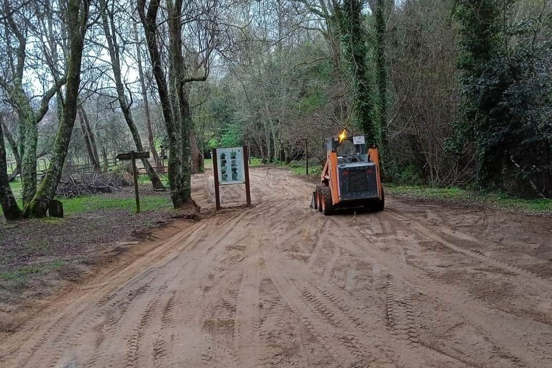 Mejoras ruta da pedra e da auga Meis obras