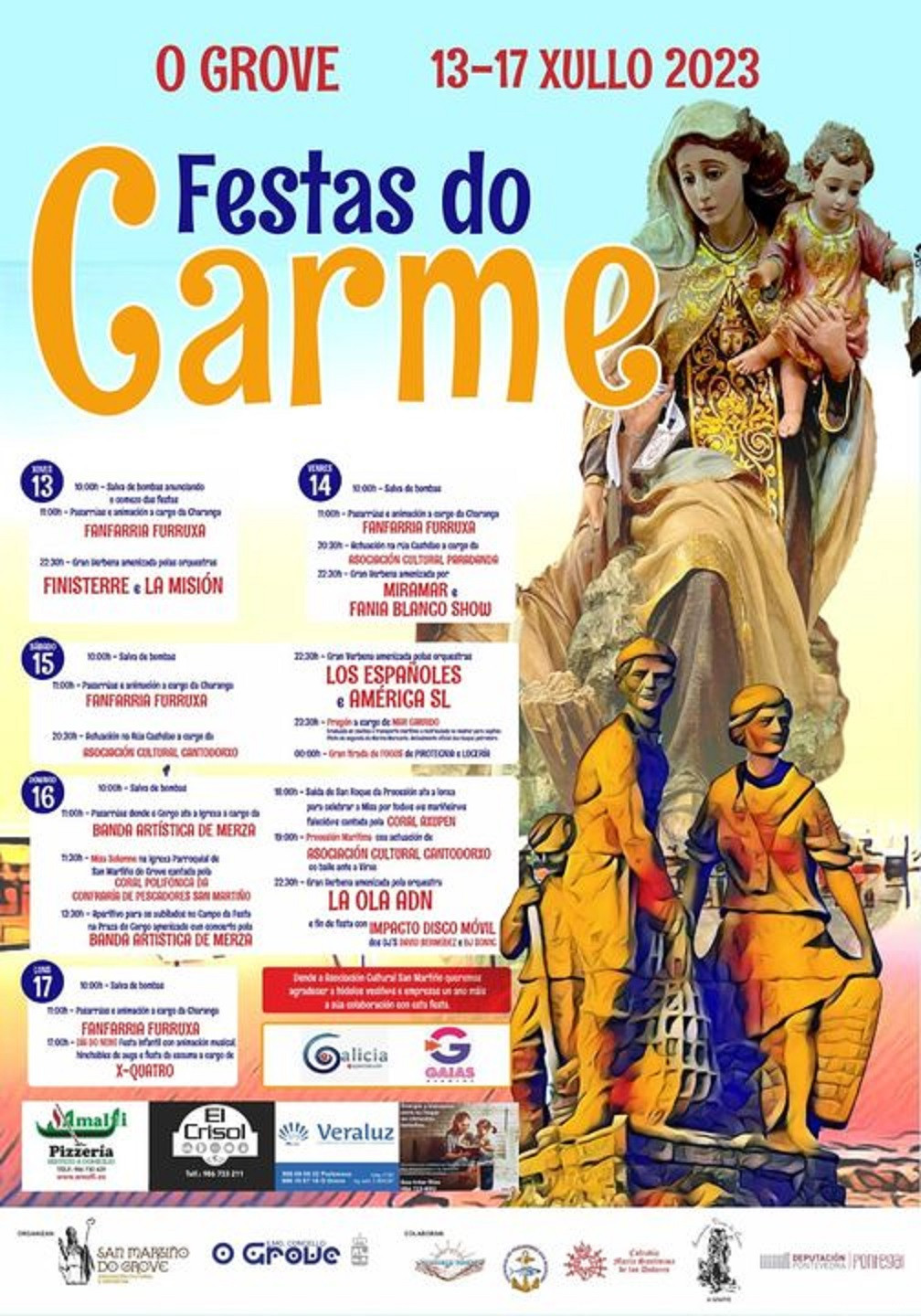 Cartel festa Carmen O Grove