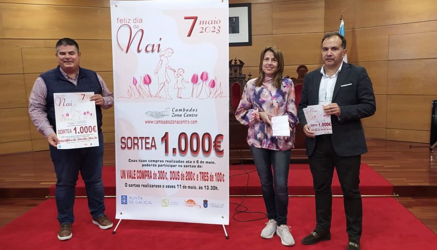 Zona Centro sortea mil euros por el Día da Nai y vuelve al método tradicional de participación