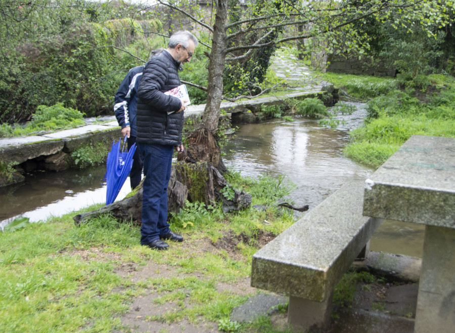 El BNG de Vilagarcía reclama la restauración de los muros del río de O Con entre A Laxe y el parque de A Coca