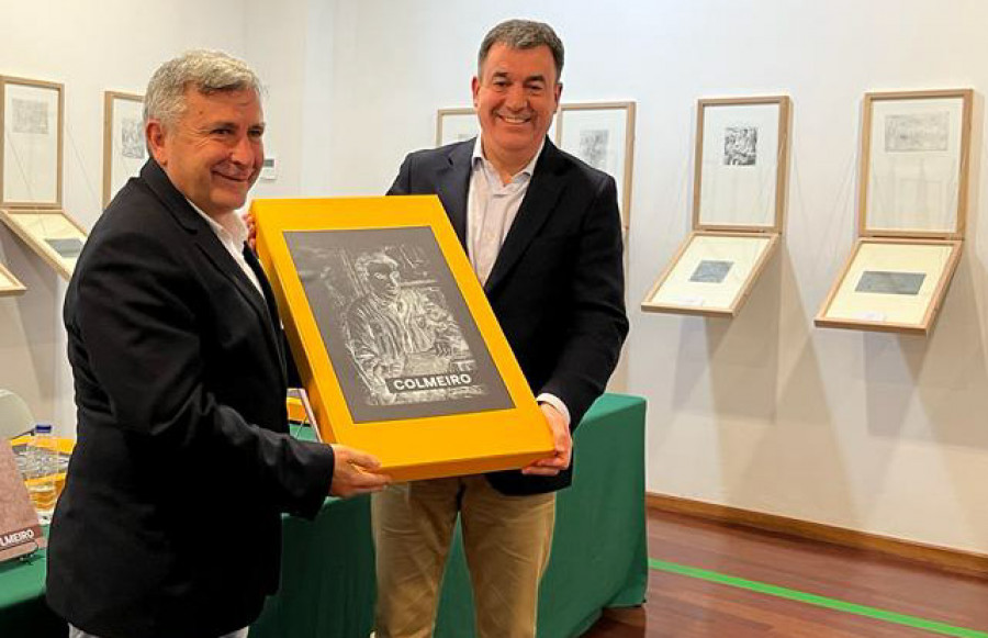 Reivindican el carácter internacional y contemporáneo de la obra de Colmeiro en una exposición en Ribeira