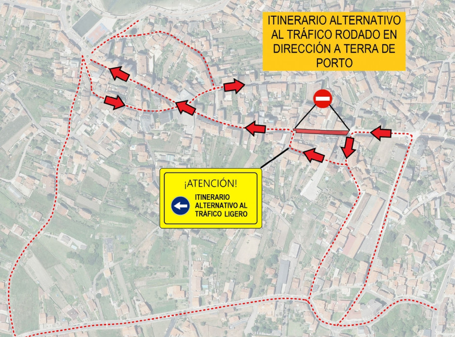 O Grove abrirá un novo itinerario alternativo de tráfico o xoves tralo pintado da Rúa Alexandre Bóveda