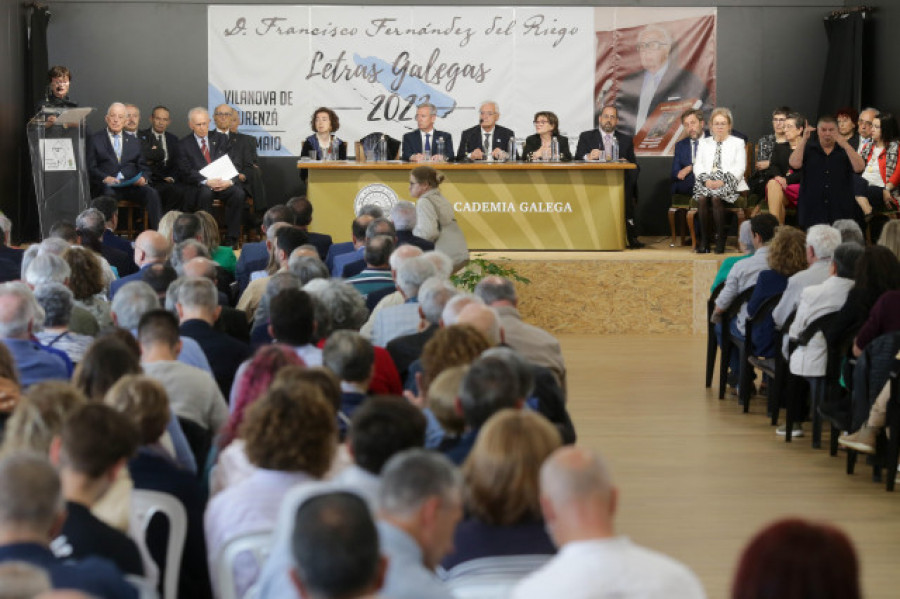 A Real Academia Galega louba a Fernández del Riego, un galeguista que foi "luz nas tebras"