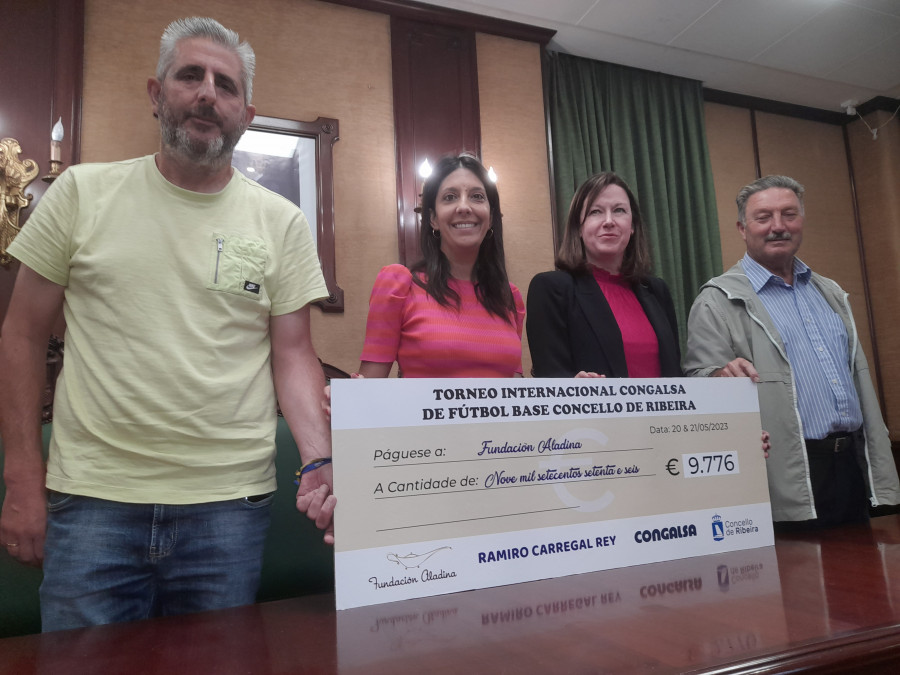 Recaudados casi 10.000 euros a favor de la Fundación Aladina en el Torneo Congalsa de fútbol base en Ribeira