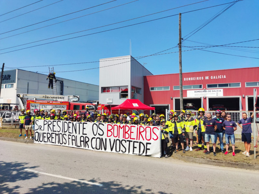 Nuevo día de cierre del parque de Bomberos de Vilagarcía