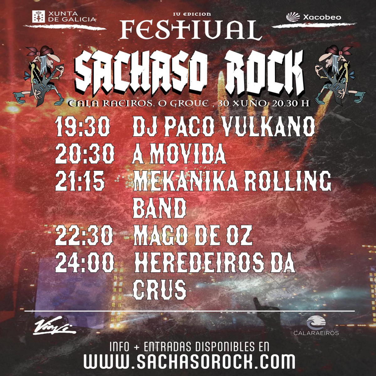 Horarios sachaso rock