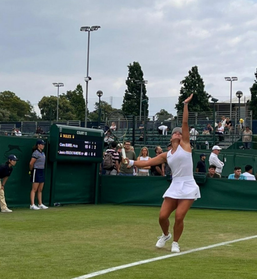 Jéssica Bouzas hace historia para el tenis arousano al meterse en el cuadro final de Wimbledon