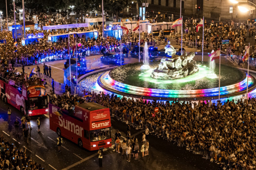 Cientos de miles de personas reivindican los derechos Lgtbi en Madrid en un Orgullo marcado por el 23-J