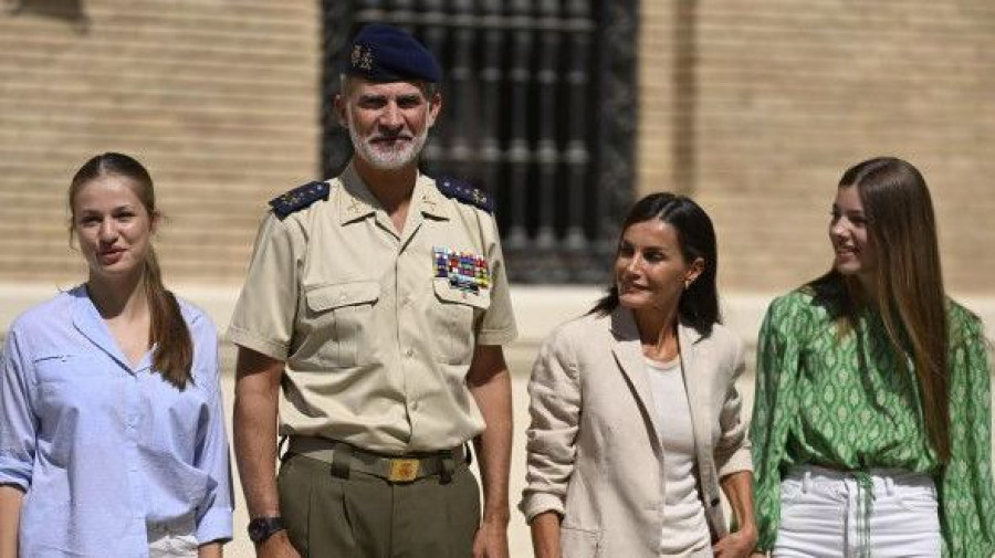 La princesa Leonor inicia su formación militar con un "poco de nervios"