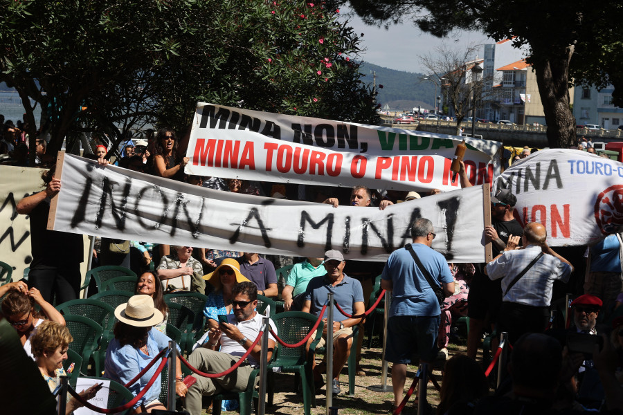 Carril recupera la Festa da Ameixa con gran éxito y entre protestas por la mina de Touro