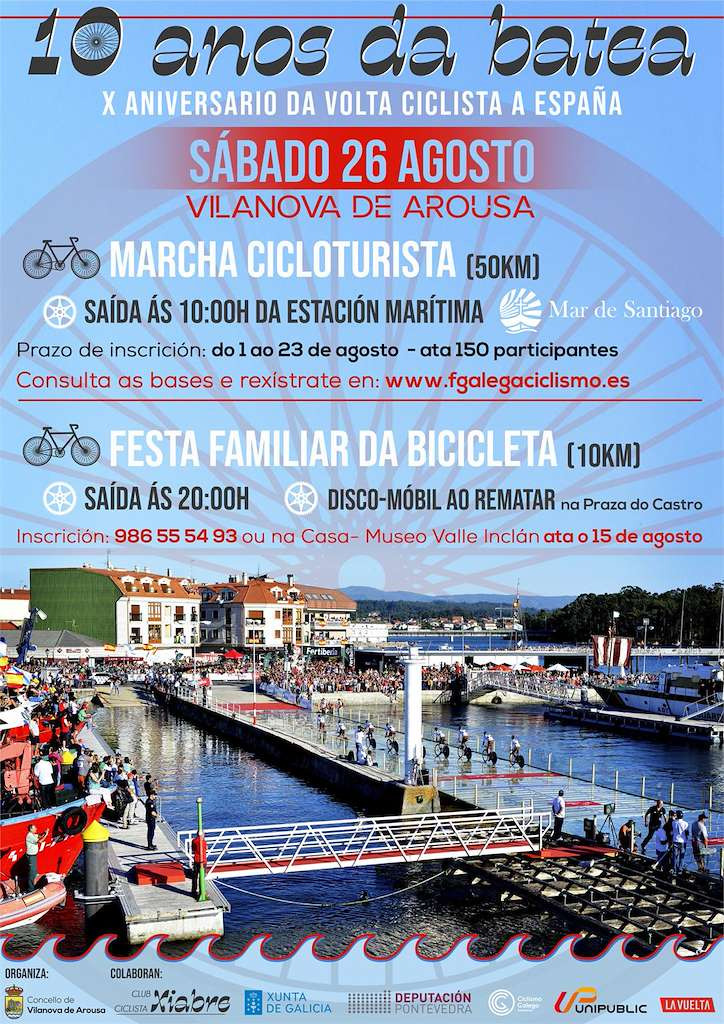 Cartel fiesta ciclista Vilanova