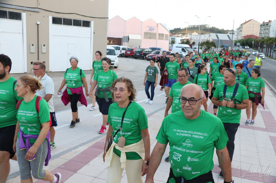 La marea verde de Agadea teñirá Ribeira en la andaina solidaria con el Alzhéimer el 8 de septiembre