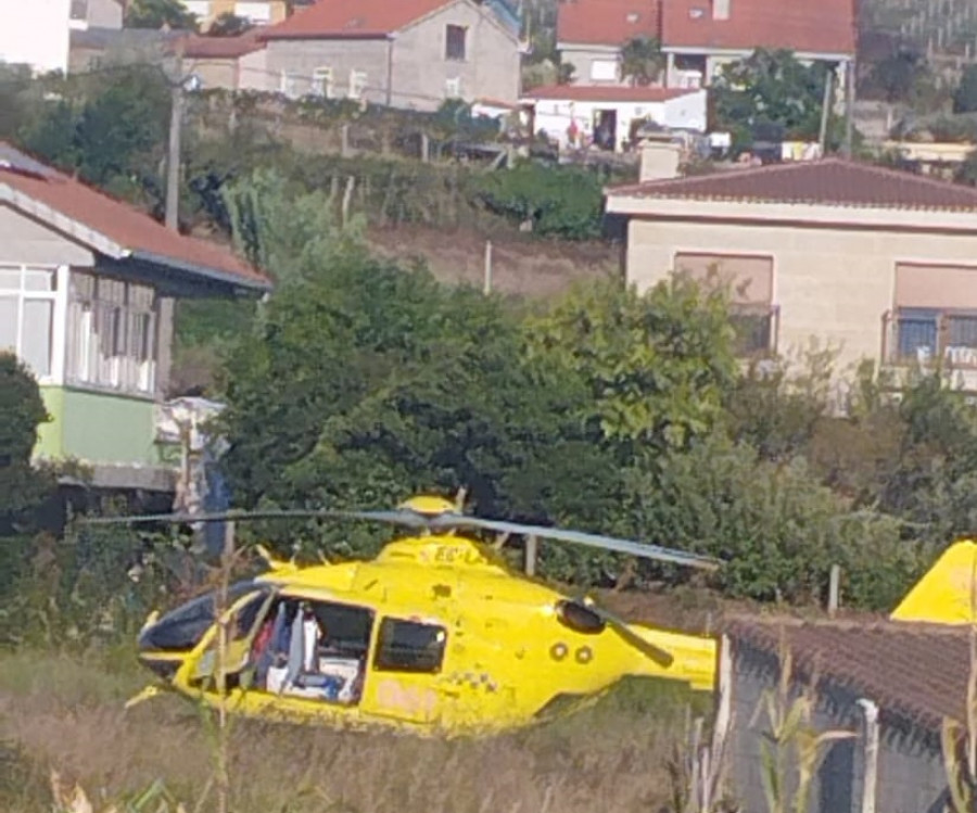 Aterriza el helicóptero del 061 en Guillán por un infarto