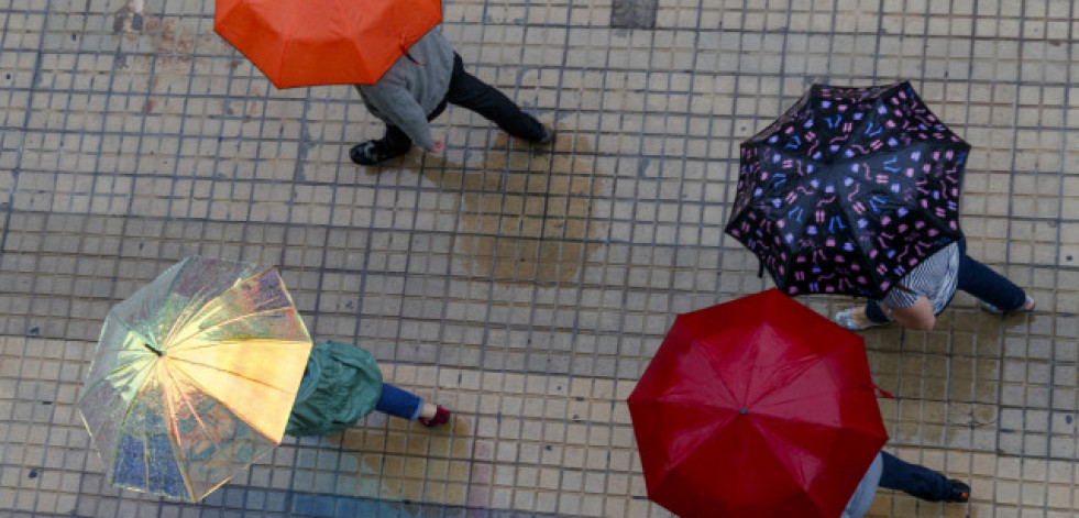 Alerta amarilla por lluvias fuertes este sábado en varias zonas de A Coruña