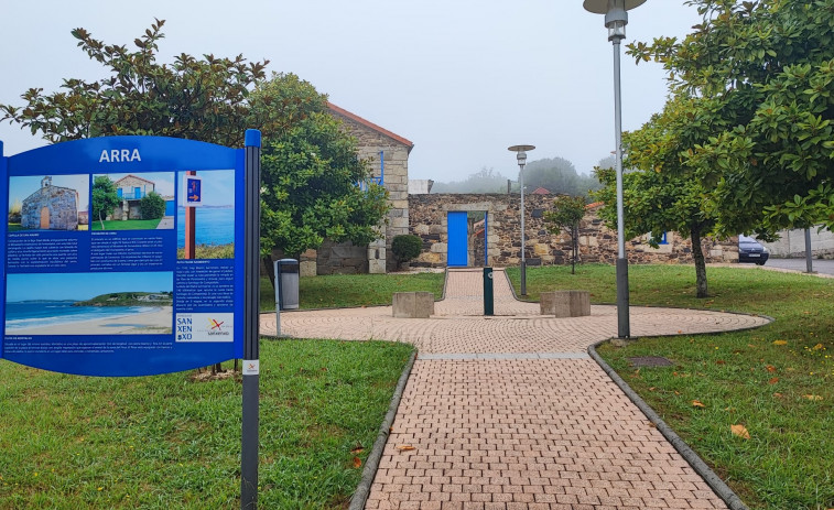 Los vecinos de Arra exigen la paralización de la instalación de una antena de teléfonía próxima a las viviendas