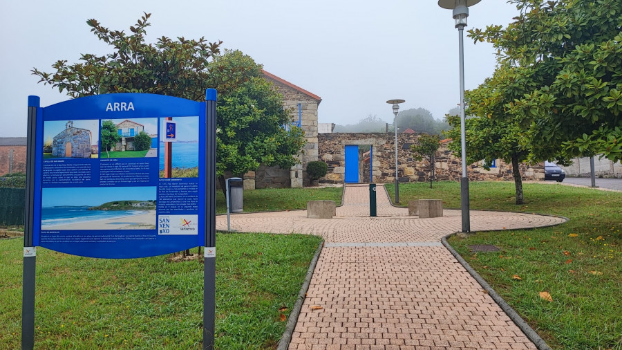 Los vecinos de Arra exigen la paralización de la instalación de una antena de teléfonía próxima a las viviendas