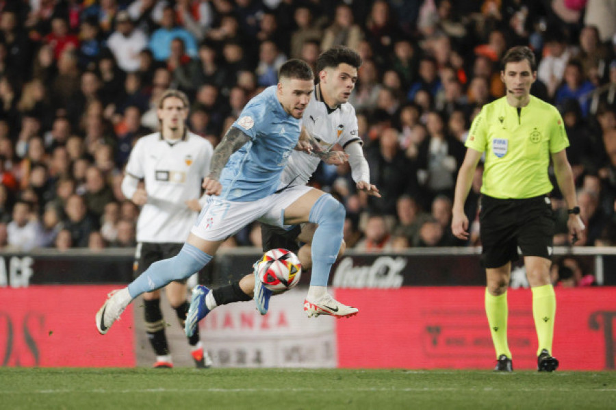 El Celta noquea al Valencia liderado por De la Torre y Douvikas y pasa a cuartos (1-3)