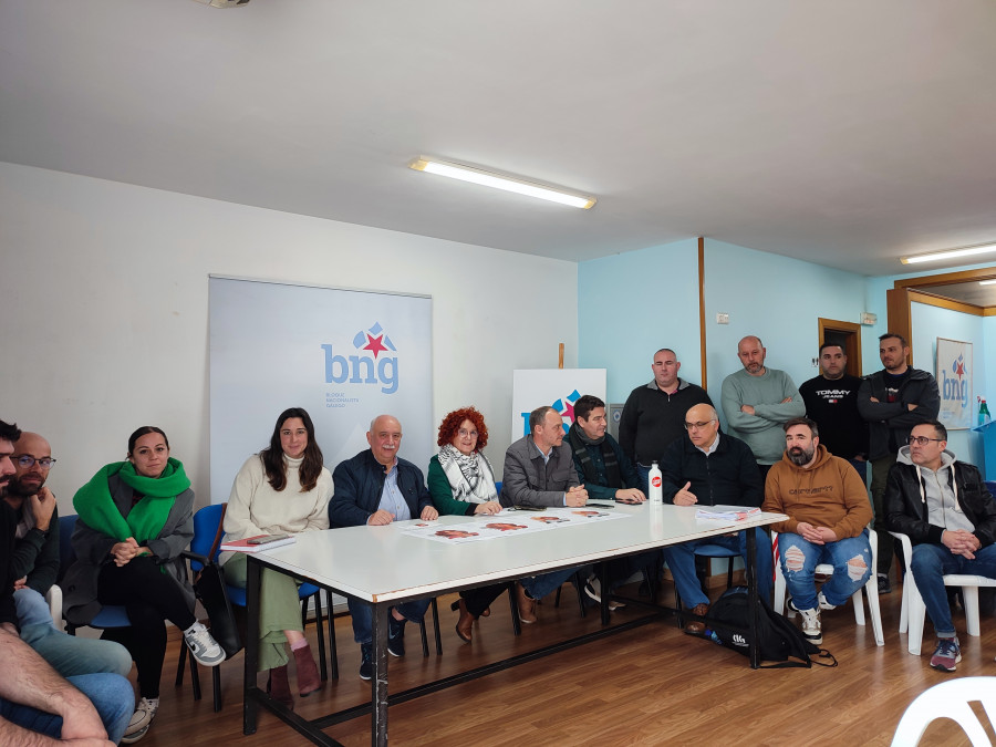 El BNG presenta a técnicos de ambulancias de O Salnés sus ideas para mejorar el servicio