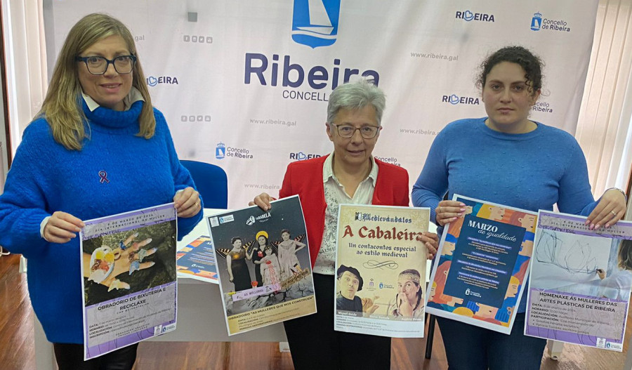 Ribeira homenajeará con motivo del 8-M a las mujeres vinculadas al ámbito de las artes plásticas