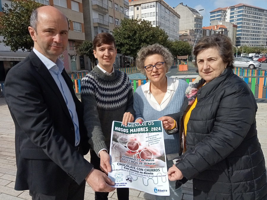 Ribeira albergará este domingo el tradicional homenaje a los mayores con chocolatada de las Amas de Casa