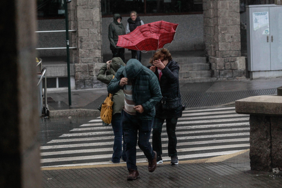 Aviso amarillo en las provincias de A Coruña y Pontevedra por fuertes vientos