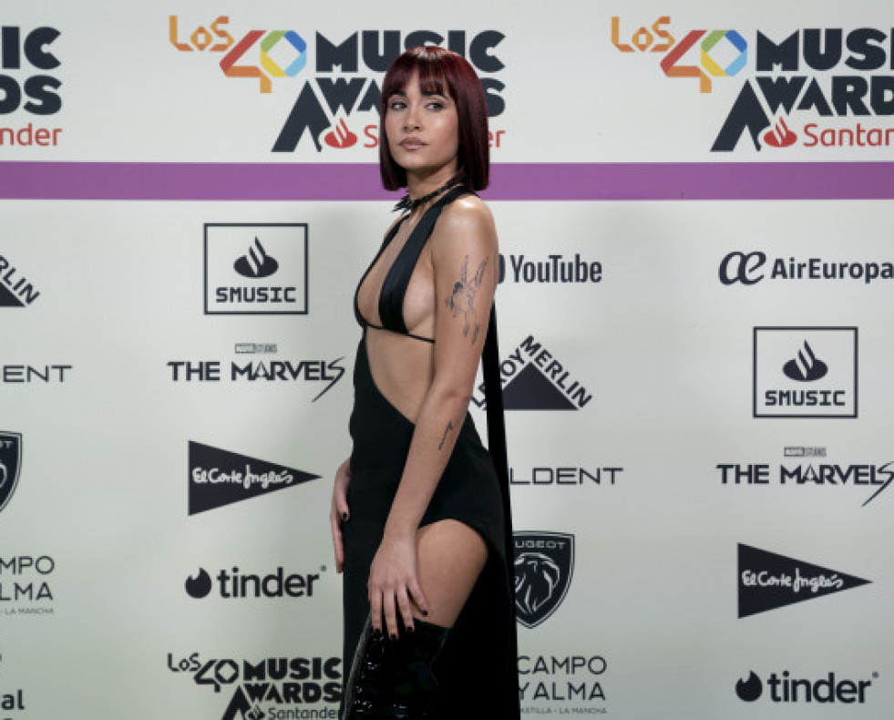 LacantanteAitanaposaduranteelphotocalldelos40MusicAwards2023EP