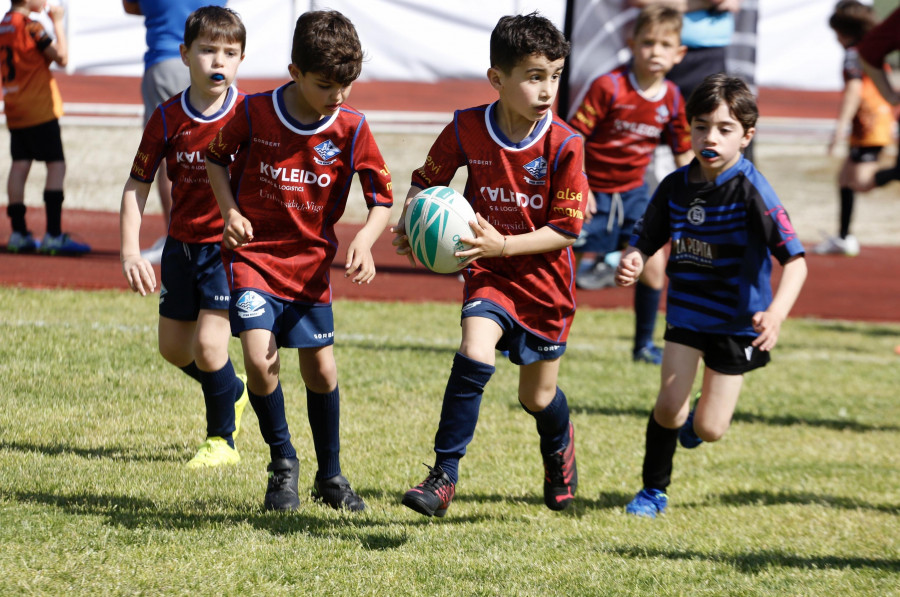 Vilagarcía se convirtió en la capital del rugby base en Galicia