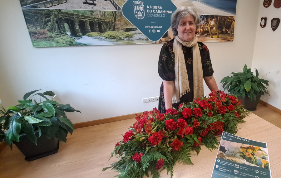 El Ayuntamiento de A Pobra continúa su dinamización del medio rural con cursos de arte floral en O Campiño y A Ribeiriña