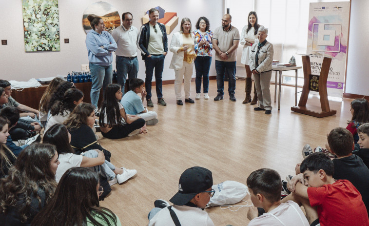 Alumnos del colegio de Olveira y del agrupamiento de escuelas de Abação viven un intercambio educativo en el marco del Eixo Atlántico