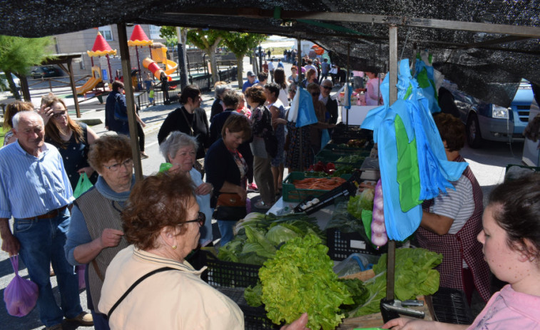 El mercadillo ambulante de Aguiño retomará este lunes su actividad en la Rúa Castelao