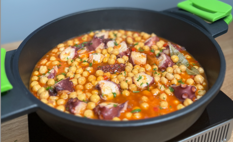 La receta de la semana: potaje de garbanzos con pulpo, por Marcos Serén