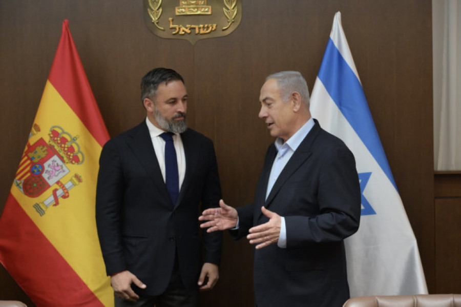 Abascal visita a Netanyahu en Jerusalén: "Pedro Sánchez no es España"