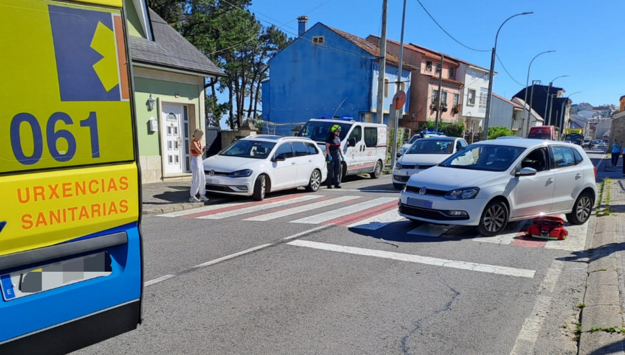 Herida una mujer de edad avanzada en un atropello a la altura de la playa de A Corna, en Palmeira