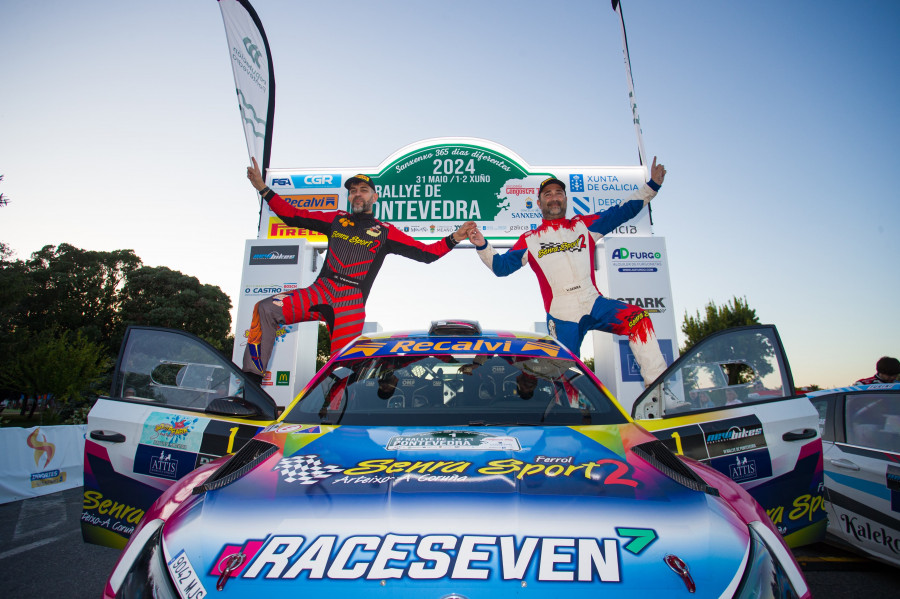 Victor Senra e David Vázquez campeonan no V Rally de Pontevedra