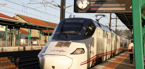 Una avería en un tren entre Vigo y A Coruña obliga a desalojar a los pasajeros en la estación de Vilagarcía