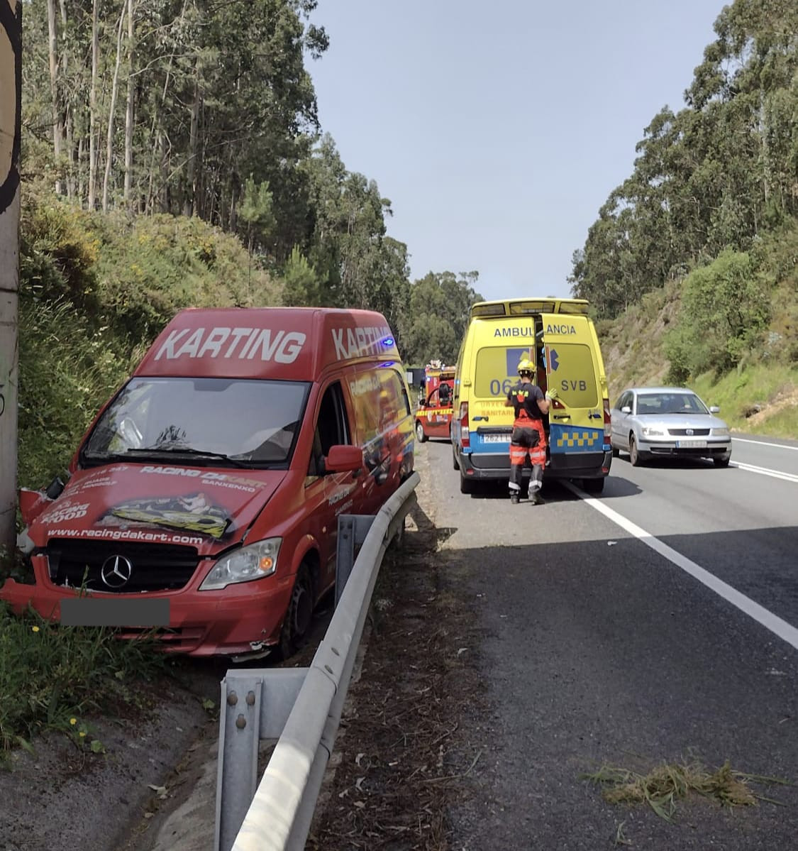 Accidente en Noalla Sanxenxo