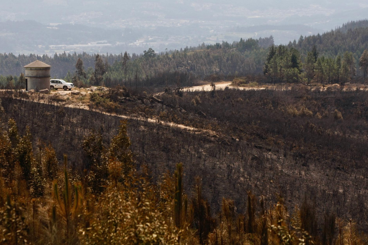 Monte xiabre quemado incendio 2022