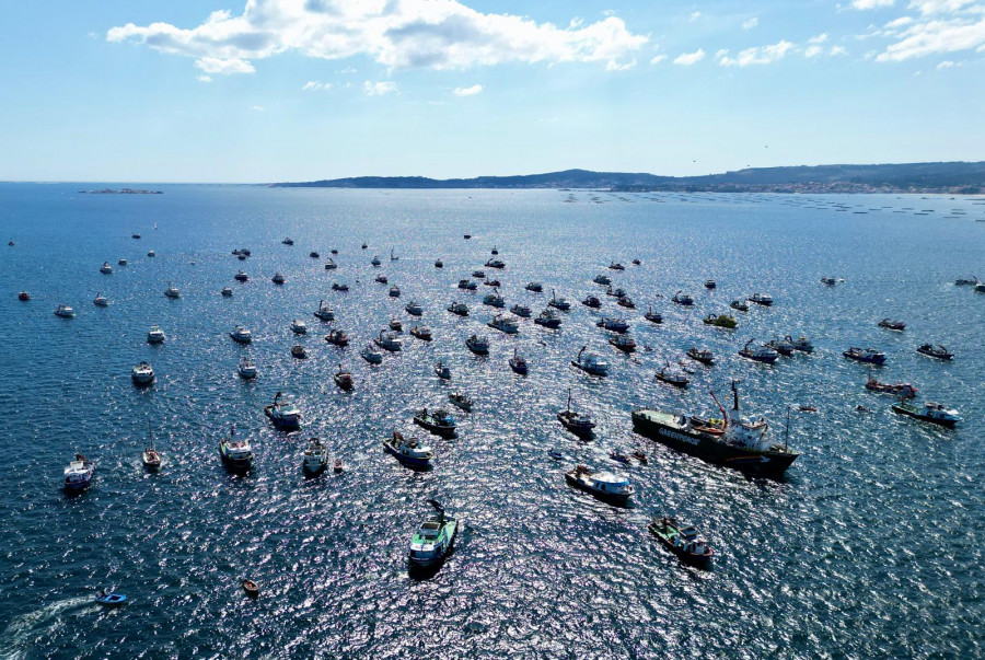 Cientos de barcos escoltan al Artic Sunrise en una reivindicativa singladura