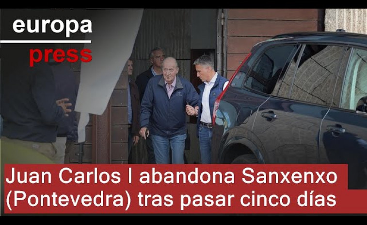 Juan Carlos I abandona Sanxenxo  tras pasar cinco días y con una victoria bajo el brazo