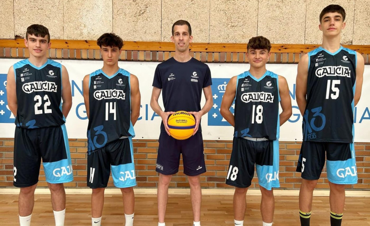 Los arousanos Yago Rey y Mauro Caneda disputan el Campeonato de España U15 de 3x3