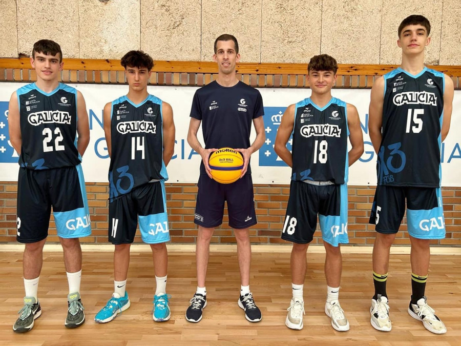 Los arousanos Yago Rey y Mauro Caneda disputan el Campeonato de España U15 de 3x3