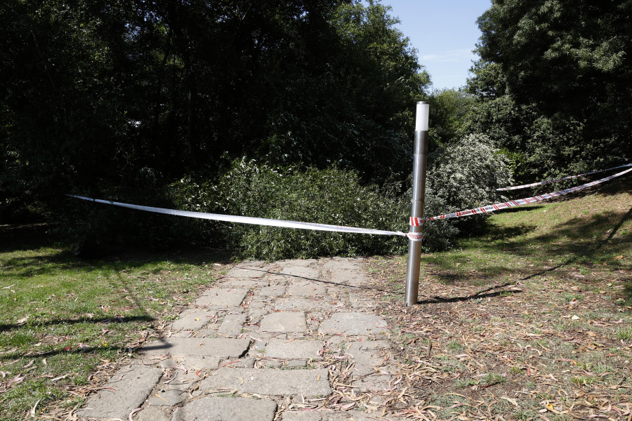 Los vecinos de Fonte da Coca denuncian el “abandono” del parque tras la caída de una rama